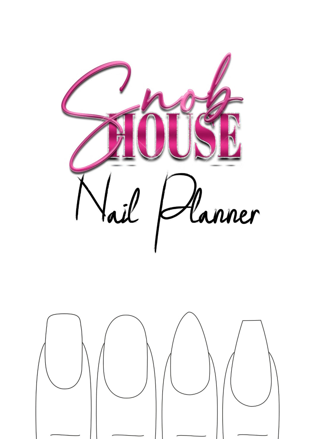 Nail art planner/recipe book