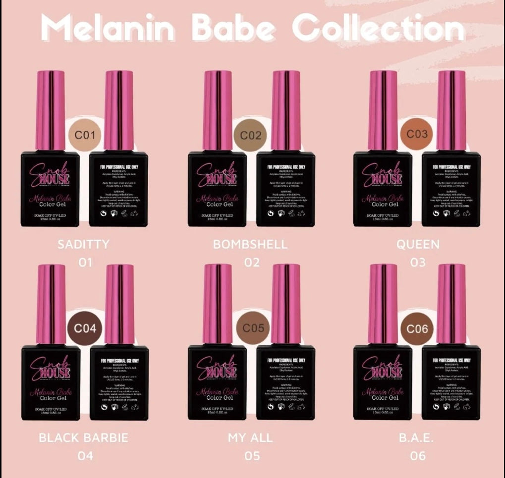 Posh& Polished Babe bundle entire Melanin babe polish line